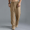 Classic Medieval Straight Leg Cotton Linen Trouser - Retrorobe