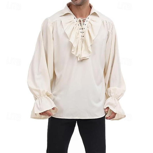 Renaissance Style Shirt Flounced Costume Design