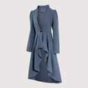 Steampunk High - Low Hem Long Jacket Dress - Retrorobe