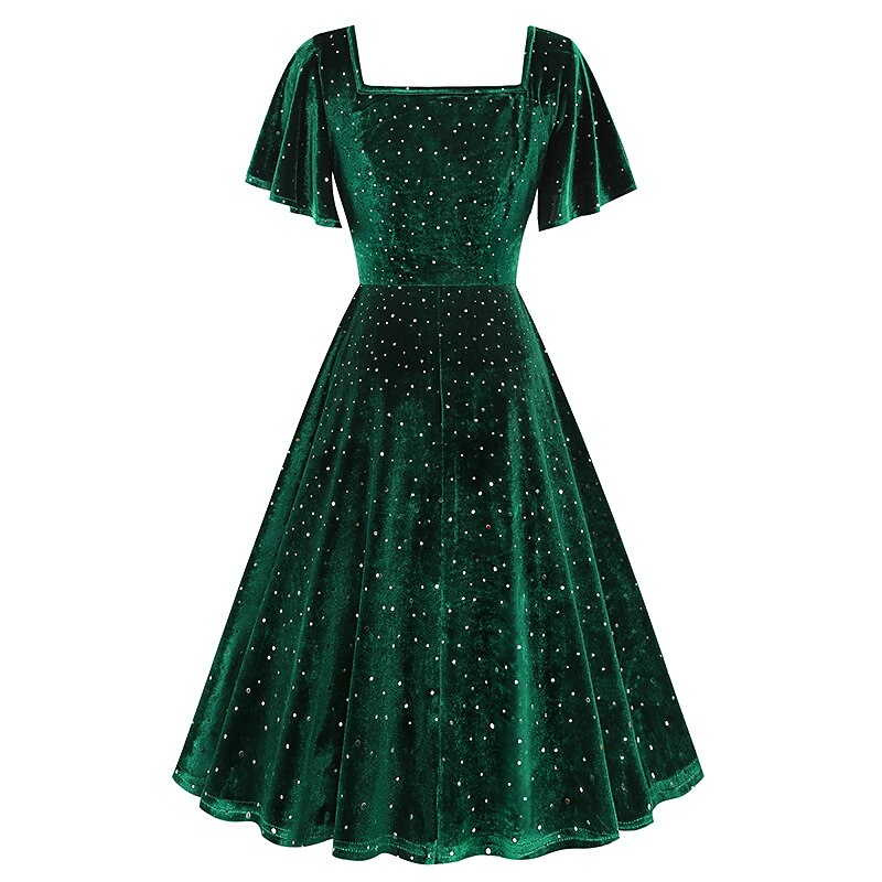 Vintage Sparkling A-Line Dress