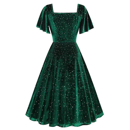 Vintage Sparkling A-Line Dress