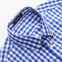 Men’s Blue Checkered Oktoberfest Shirt for Lederhosen