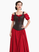 Renaissance Style Lace Design Corset Vest Bustier