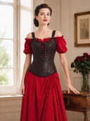 Renaissance Style Lace Design Corset Vest Bustier