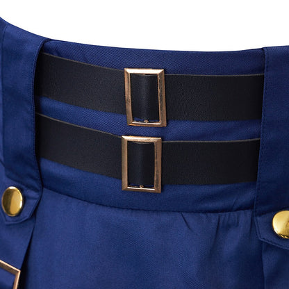 Steampunk Skirt Length Adjustable Skirt With Pocket
