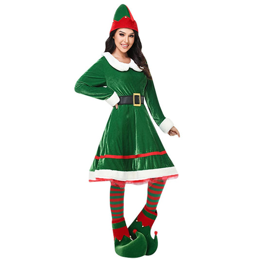 Women's Christmas Elf Dress Costume