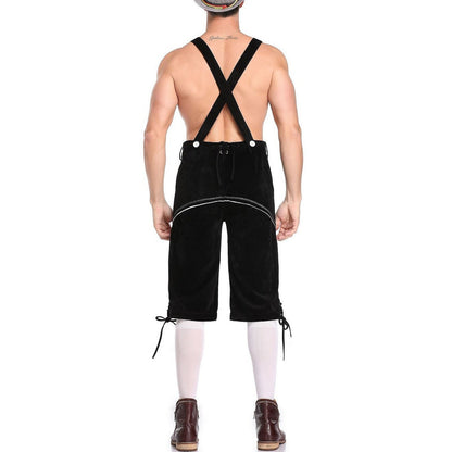 Oktoberfest Lederhosen Set with Shirt, Hat, and Socks