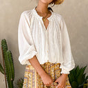 Classic Pleated Bohemian Blouse - Retrorobe
