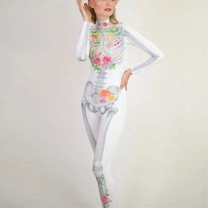 Skull Skeleton Sugar Skull Bodysuit