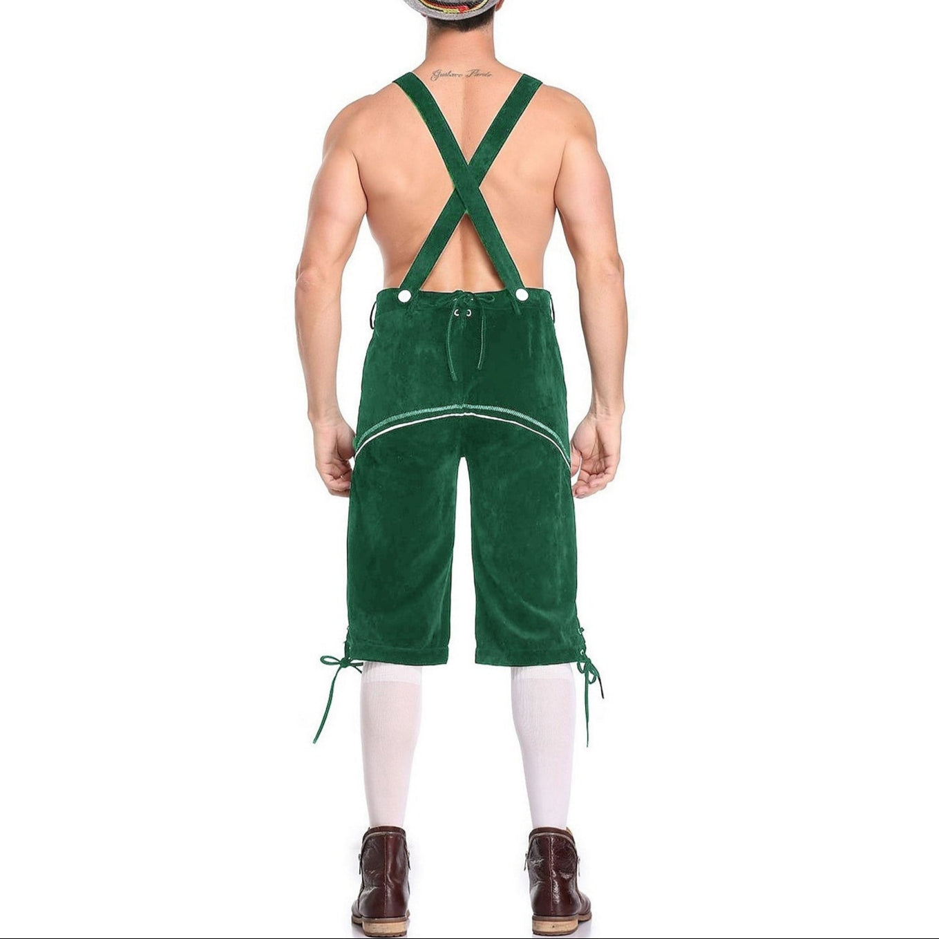 Oktoberfest Lederhosen Set with Shirt, Hat, and Socks