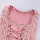 Oktoberfest Pink Dirndl Dress with Embroidered Apron and Blouse - Retrorobe