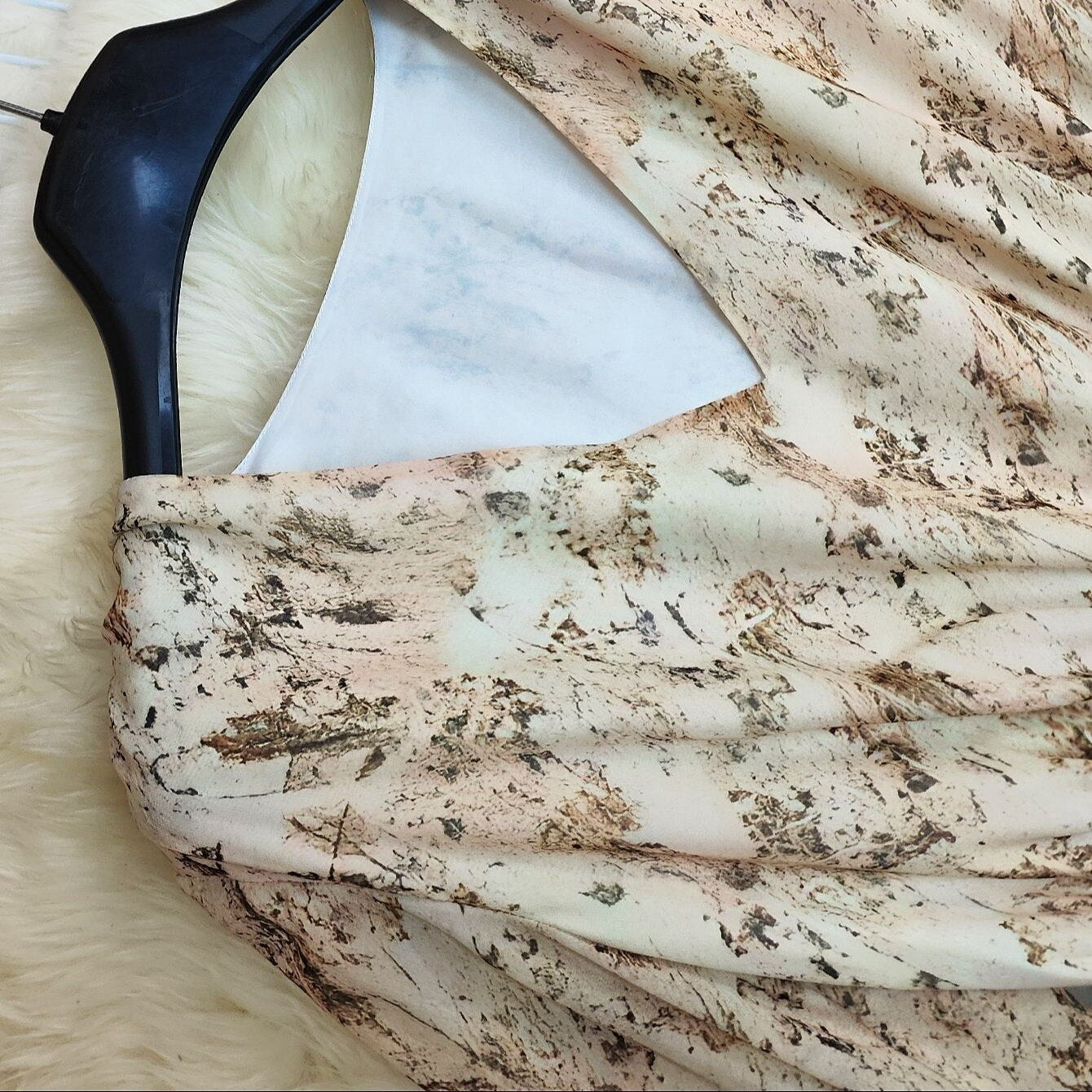 Retro 70s Bohemian Floral High-low Hem Dress