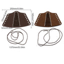 Conjunto de chaleco de guardabosques vikingo medieval con cinturón y brazalete