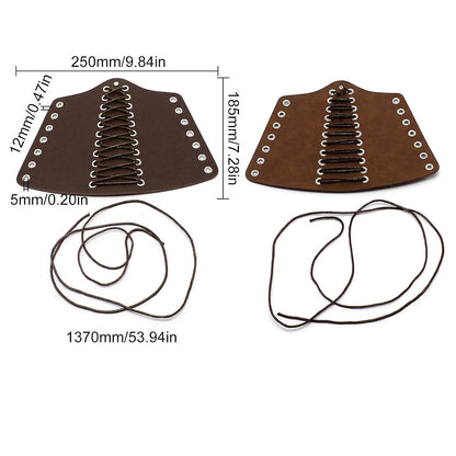 Medieval Viking Rangers Vest Set with Belt Bracer