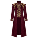 Men's Burgundy & Gold Baroque Vampire Costume Set