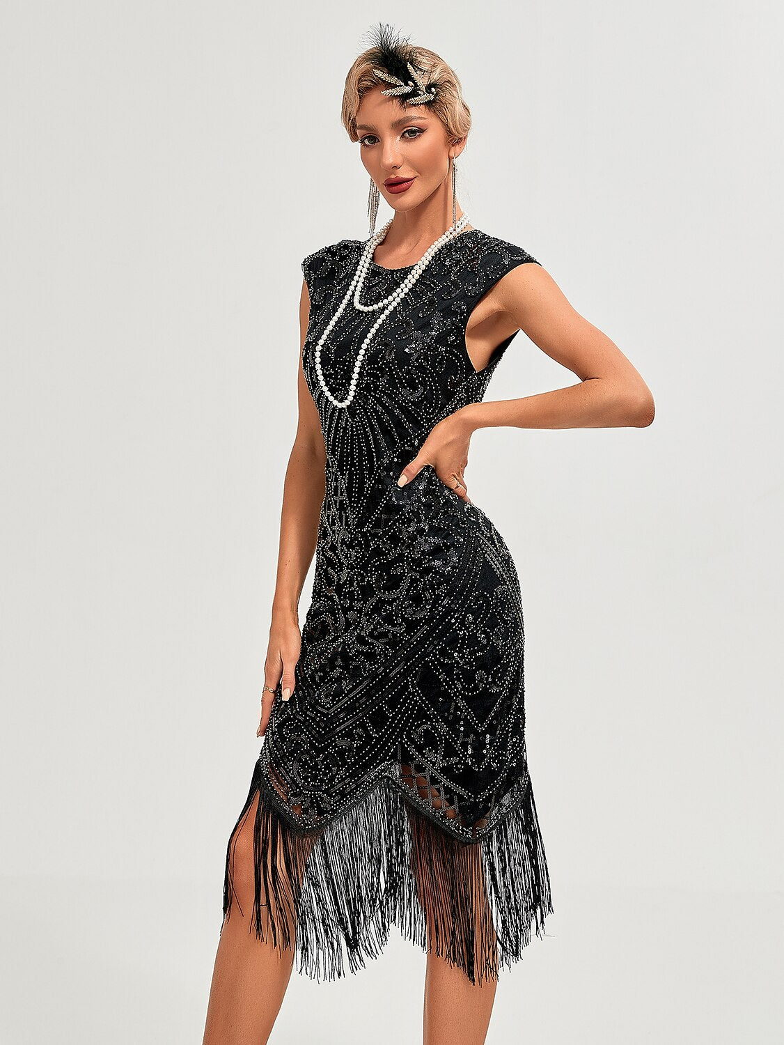 Art Deco Beading Flapper Dress