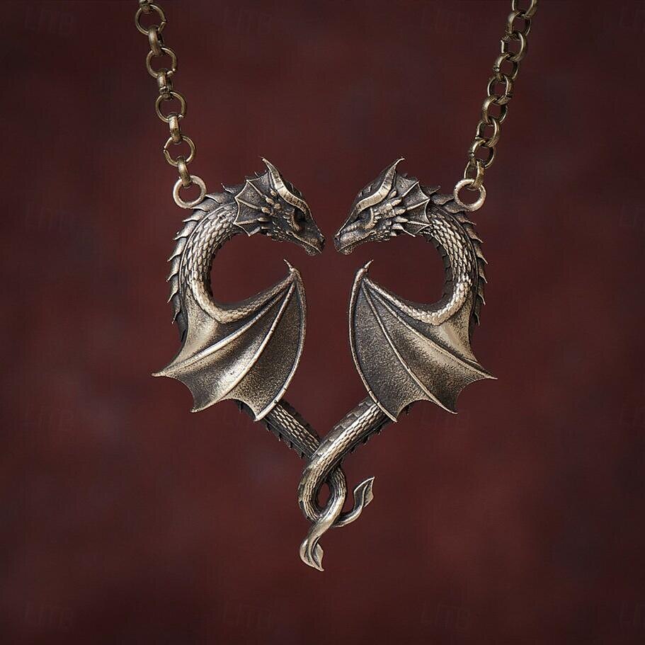 Viking & Pirate Style Dragon Alloy Necklace