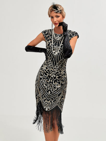 Art Deco Beading Flapper Dress