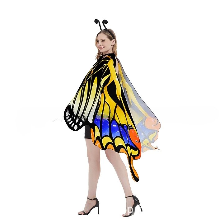 Butterfly Costume with Wings Headband Mask
