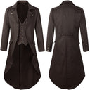 Men's Steampunk Solid Color Tailcoat - Retrorobe