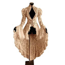 Women's Gothic Lace High-Low Tailcoat Halloween Dress