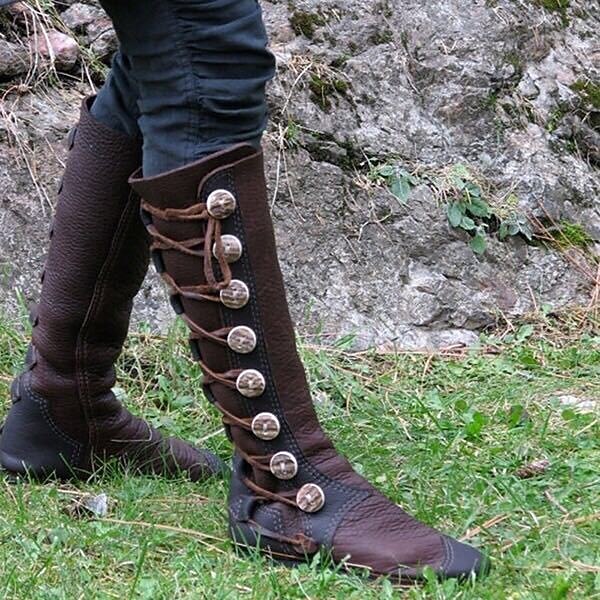 Medieval Side Laced Boots