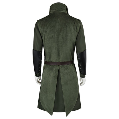 Medieval Ranger Vest Set with Waist Belt Arm Bracer