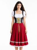 Costume de Dirndl Oktoberfest pour femme avec chemisier 