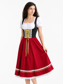 Costume de Dirndl Oktoberfest pour femme avec chemisier 