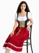 Costume de Dirndl Oktoberfest pour femme avec chemisier 