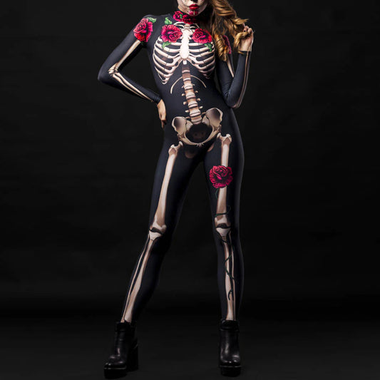 Skeleton Skull Halloween Zentai Suits