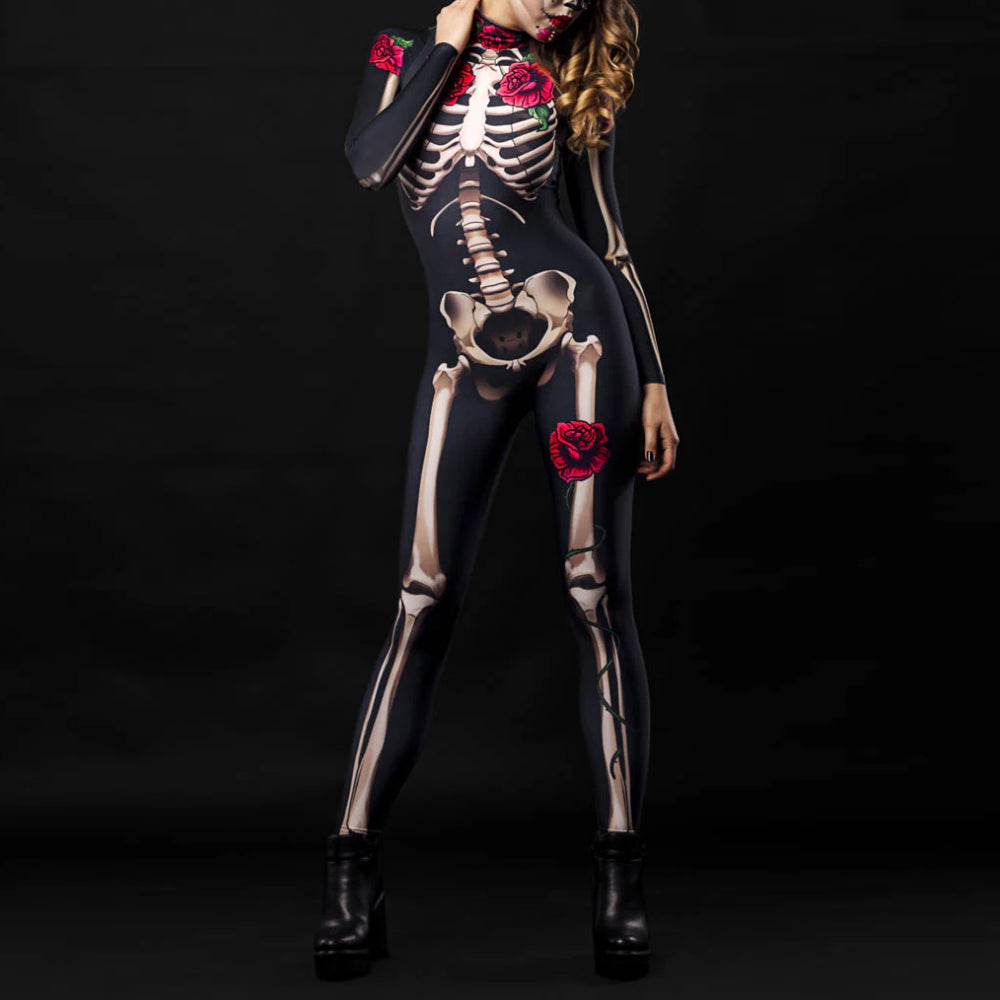 Skeleton Skull Halloween Zentai Suits