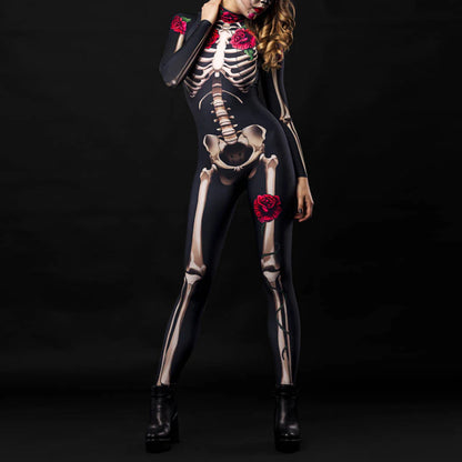 Skeleton Skull Halloween Zentai Suits