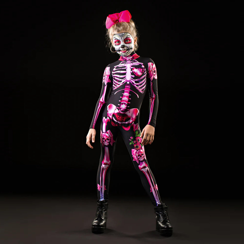 Skeleton Skull Halloween Bodysuit for Kids