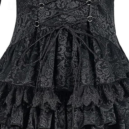 Rococo Victorian Style Goth Design Lace Ruffle  Blouse