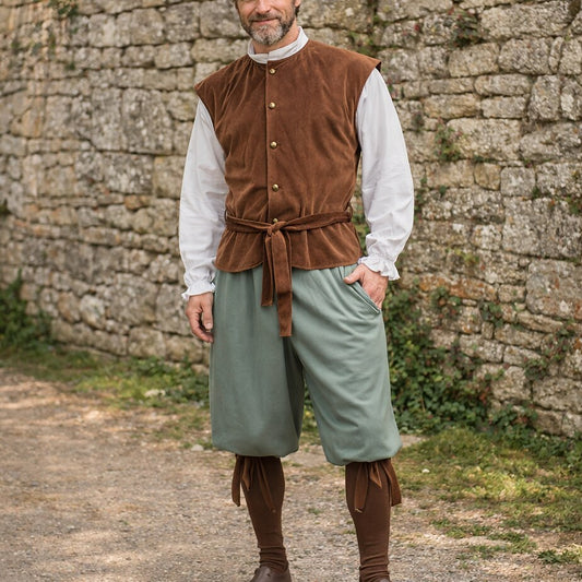 Medieval Adventurer Set with Vest Shirt Pants