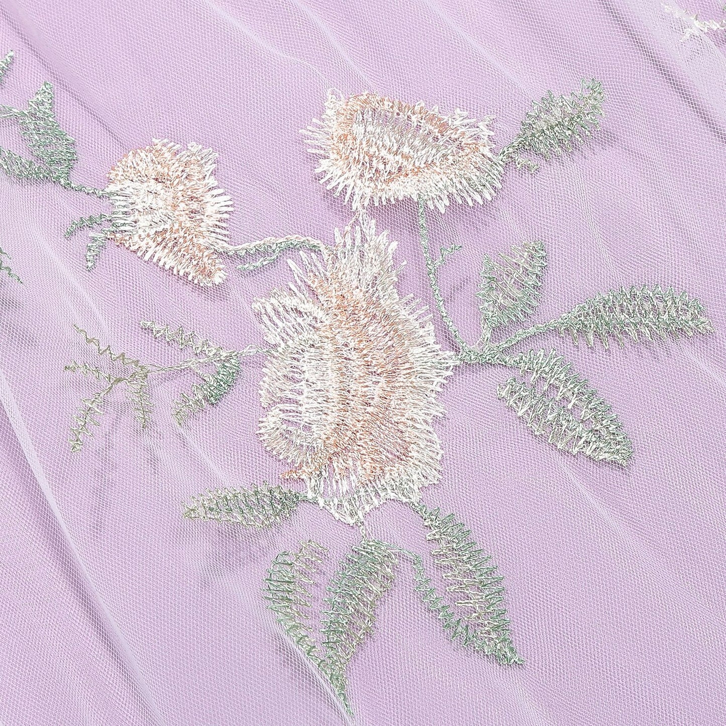 Floral Embroidered Sweetheart Midi Dress