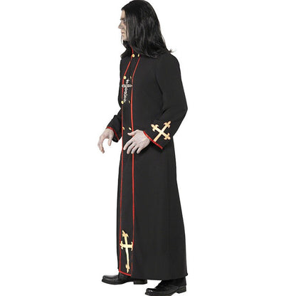 Men's Gothic Evil Priest Costume for Halloween