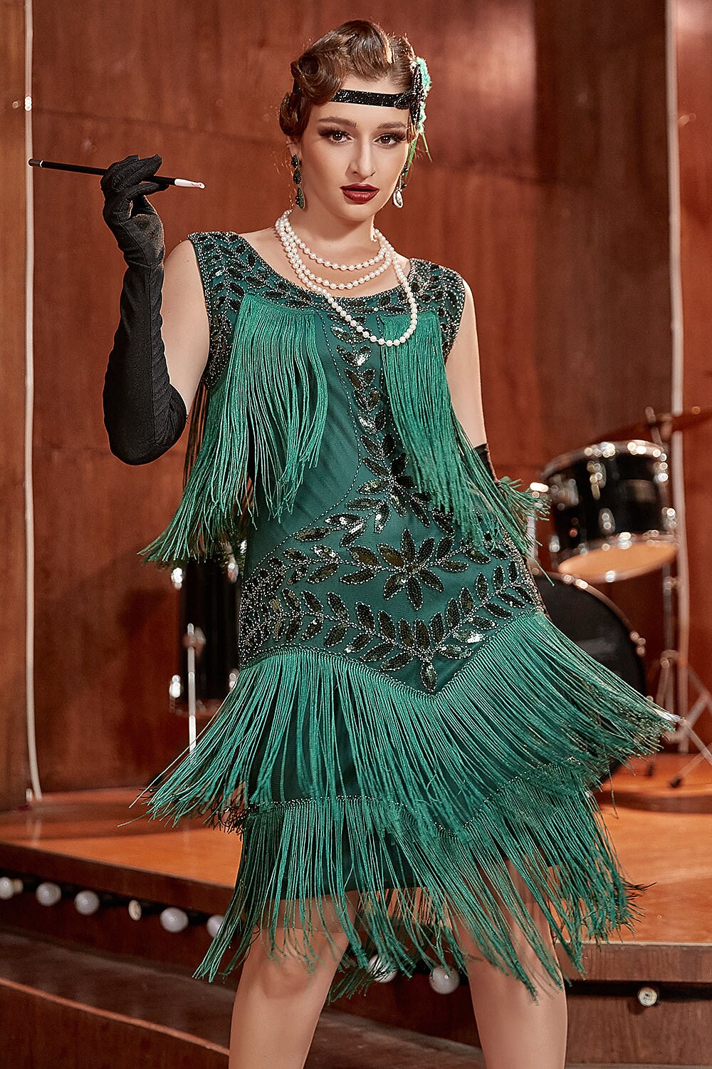 Green Flapper Dress
