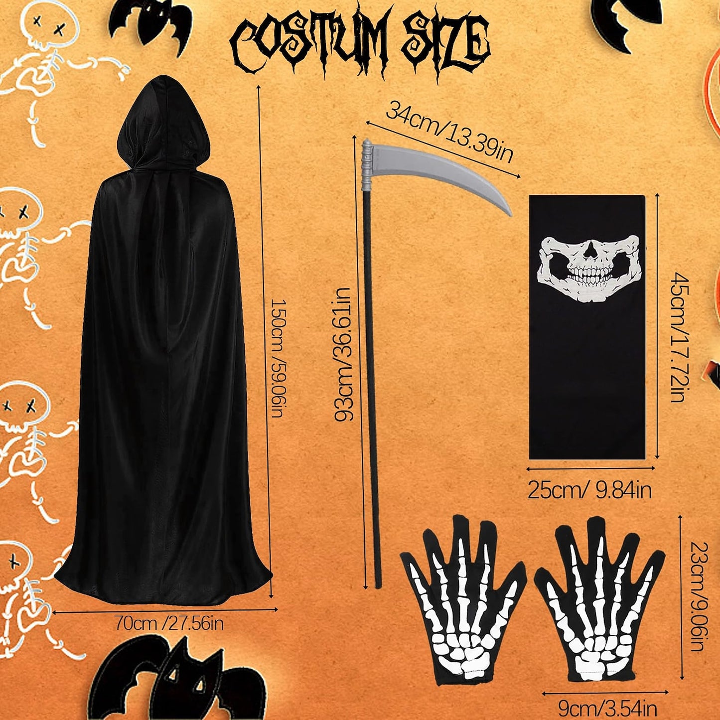 Grim Reaper Men's Costume