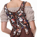 Renaissance Tie-Shoulder Corset U-Back - Retrorobe
