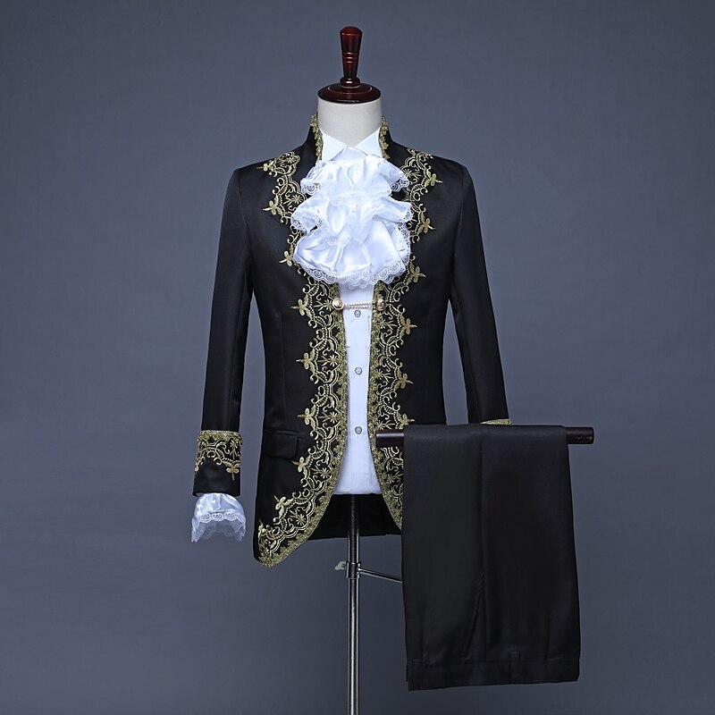 Rococo Style Medieval Coat & Pants Set for Aristocrat Looks