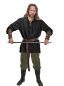 Pirat & Wikinger Stil Outfit Set: Hemd, Hose, Taillengürtel  