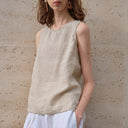 Women Classic Linen Tank Top - Retrorobe