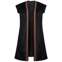 Men's Burgundy Renaissance Long Vest 3-Piece Costume Set