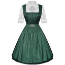 Oktoberfest Bavarian Dirndl Dress with Apron and Lace Blouse - Retrorobe