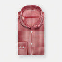Men's Red Gingham Oktoberfest Shirt for Lederhosen