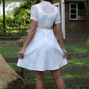 Oktoberfest Champagne Dirndl Dress with Apron - Retrorobe
