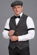 Men's Charcoal Grey 1920s Heritage Gentleman 7-Piece Set