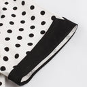 Dot Contrast Charm Midi Dress